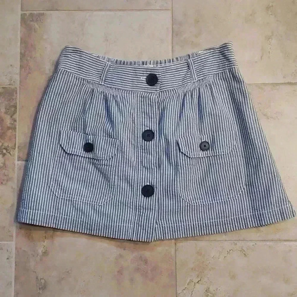 American Eagle Button Up Gingham Skirt - Picture 1 of 8